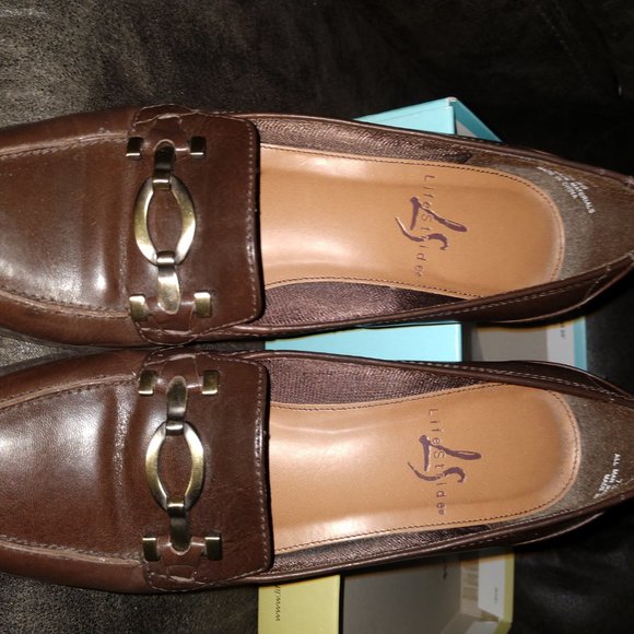Life Stride Shoes - LIFESTRIDE CASTLE RICH BROWN SHOES - SIZE 6 M